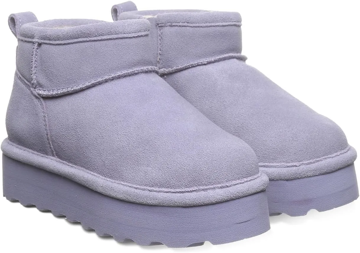 BEARPAW Retro Shorty Youth Boot | Youth's Ankle Boot | Youth's Slip On Boot | Comfortable Winter Boot