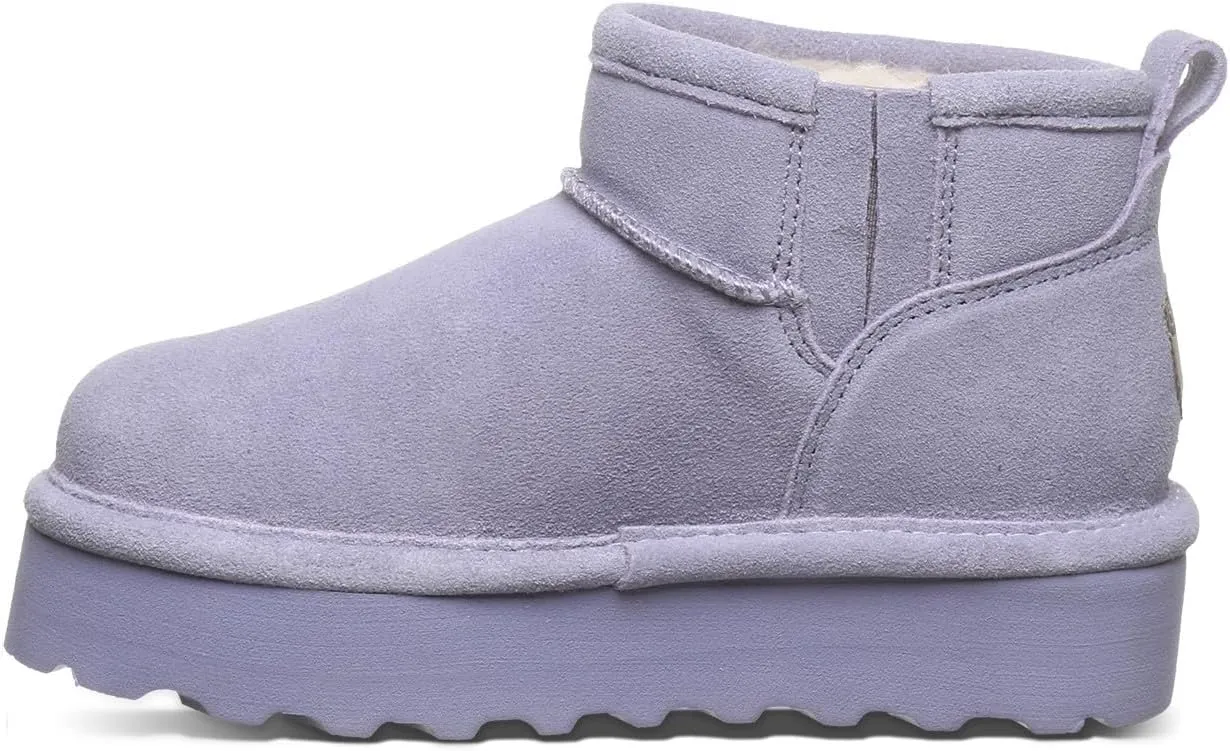 BEARPAW Retro Shorty Youth Boot | Youth's Ankle Boot | Youth's Slip On Boot | Comfortable Winter Boot