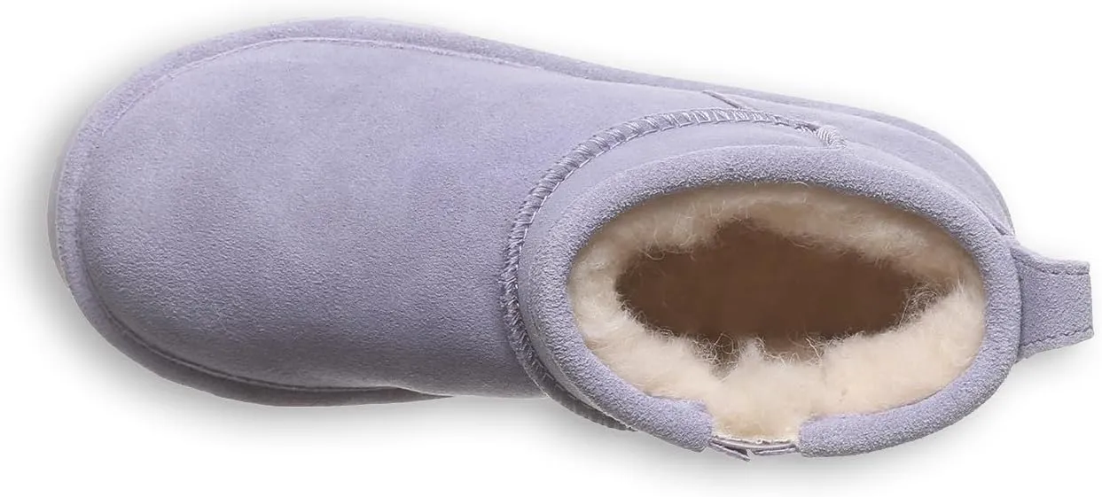 BEARPAW Retro Shorty Youth Boot | Youth's Ankle Boot | Youth's Slip On Boot | Comfortable Winter Boot