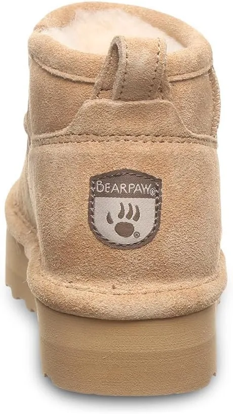 BEARPAW Retro Shorty Youth Boot | Youth's Ankle Boot | Youth's Slip On Boot | Comfortable Winter Boot