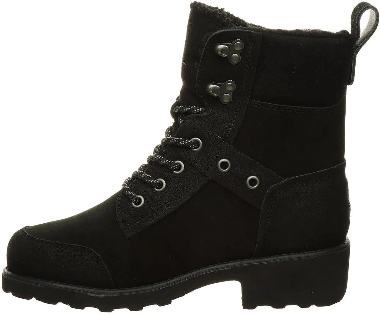 BEARPAW Women's Alicia Mid-Calf Lace-up Boot - Comfortable Winter Boot in Multiple Colors