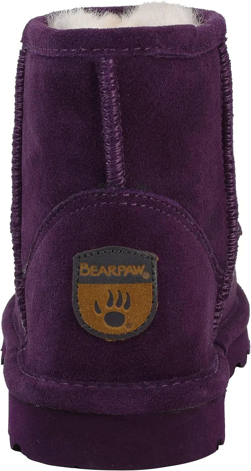 BEARPAW Women's Alyssa Multiple Colors | Women's Ankle Boot | Women's Slip On Boot | Comfortable Winter Boot