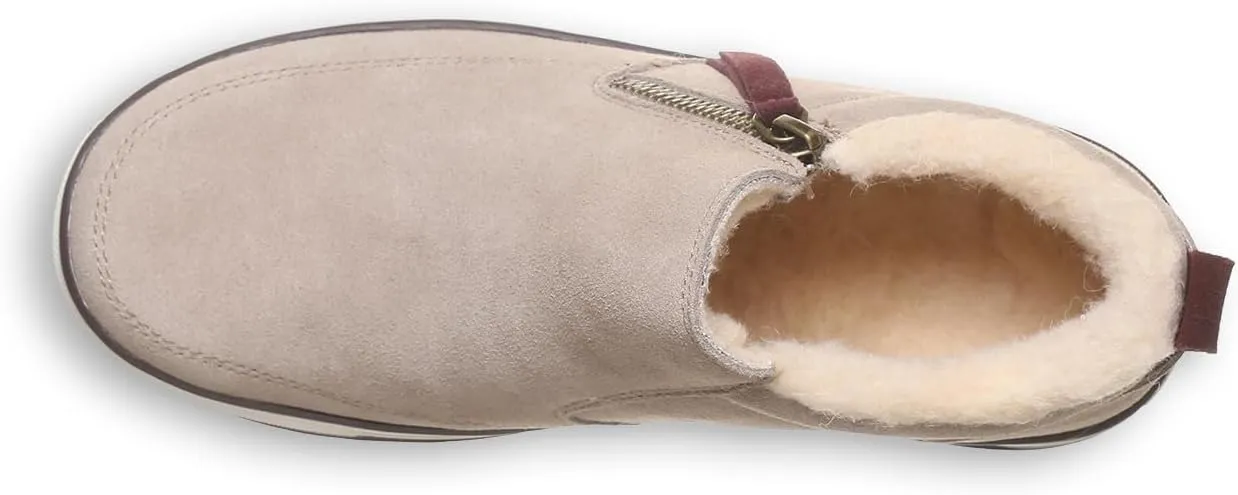 BEARPAW Women's Amanza Bootie | Classic Suede Zipper Boot | Comfortable Winter Boot | Multiple Colors & Sizes
