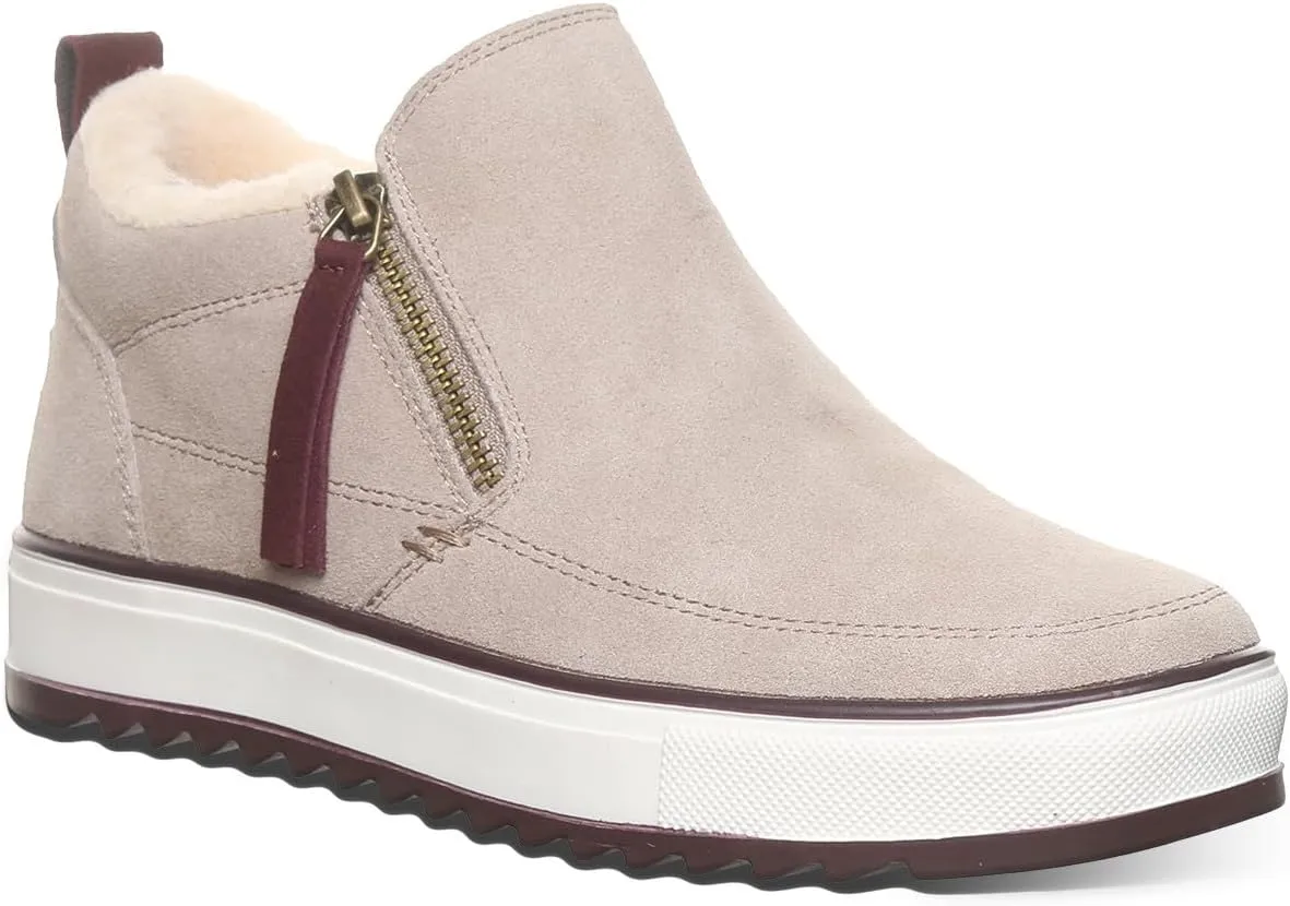 BEARPAW Women's Amanza Bootie | Classic Suede Zipper Boot | Comfortable Winter Boot | Multiple Colors & Sizes