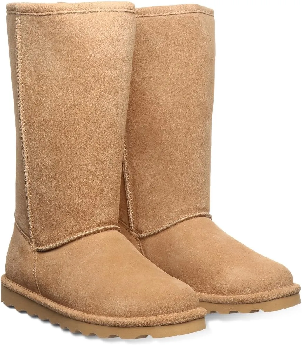 BEARPAW Women's Elle Tall Wide Multiple Colors | Women's Boot Classic Suede | Women's Slip On Boot | Comfortable Winter Boot