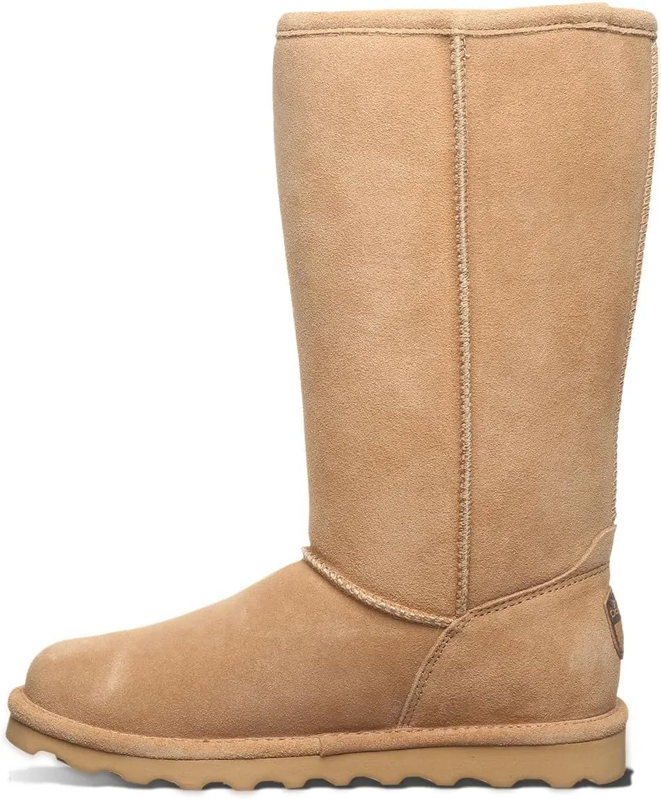 BEARPAW Women's Elle Tall Wide Multiple Colors | Women's Boot Classic Suede | Women's Slip On Boot | Comfortable Winter Boot