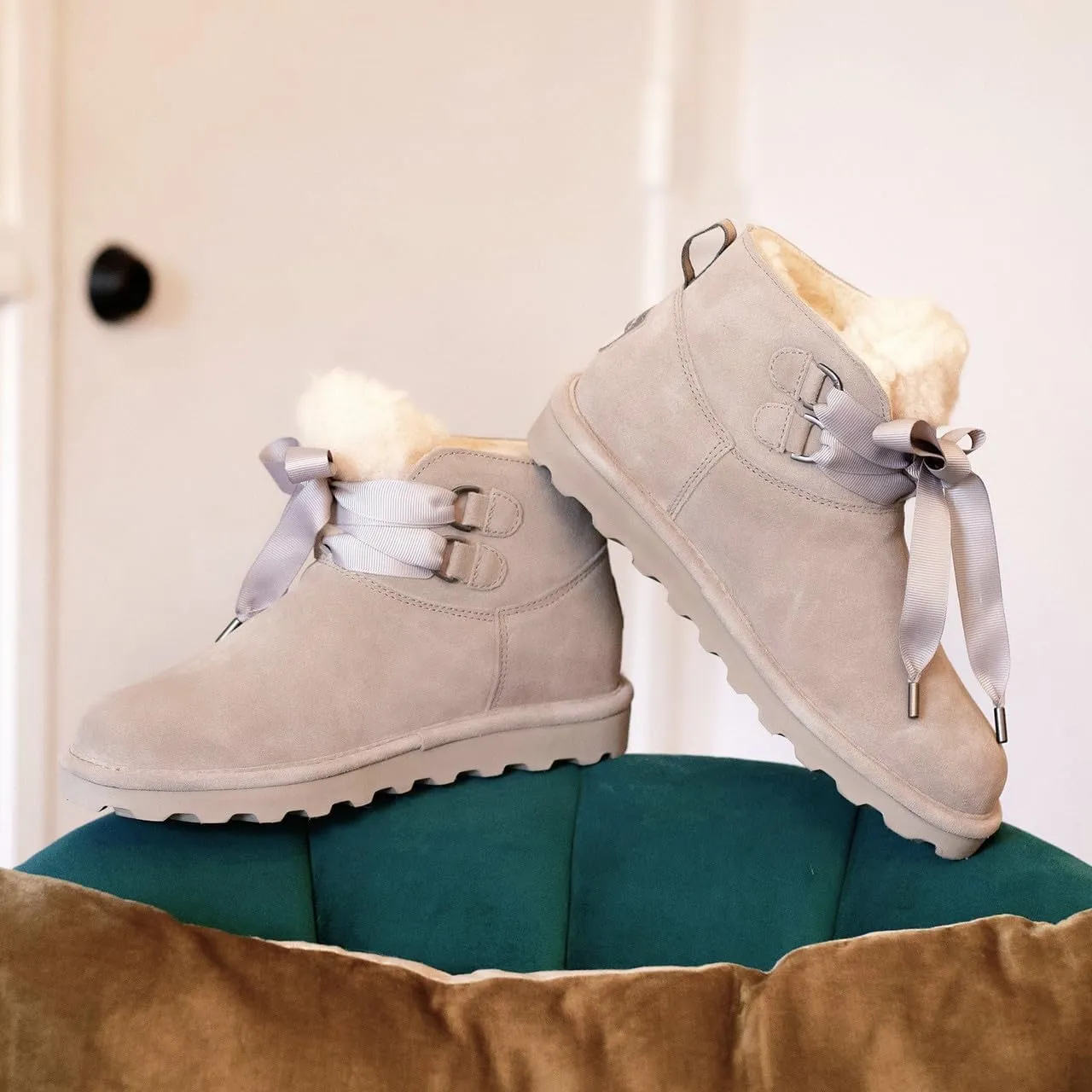 BEARPAW Women's Jessica | Multiple Sizes & Colors | Classic Suede Boot | Comfortable Slip On Boot