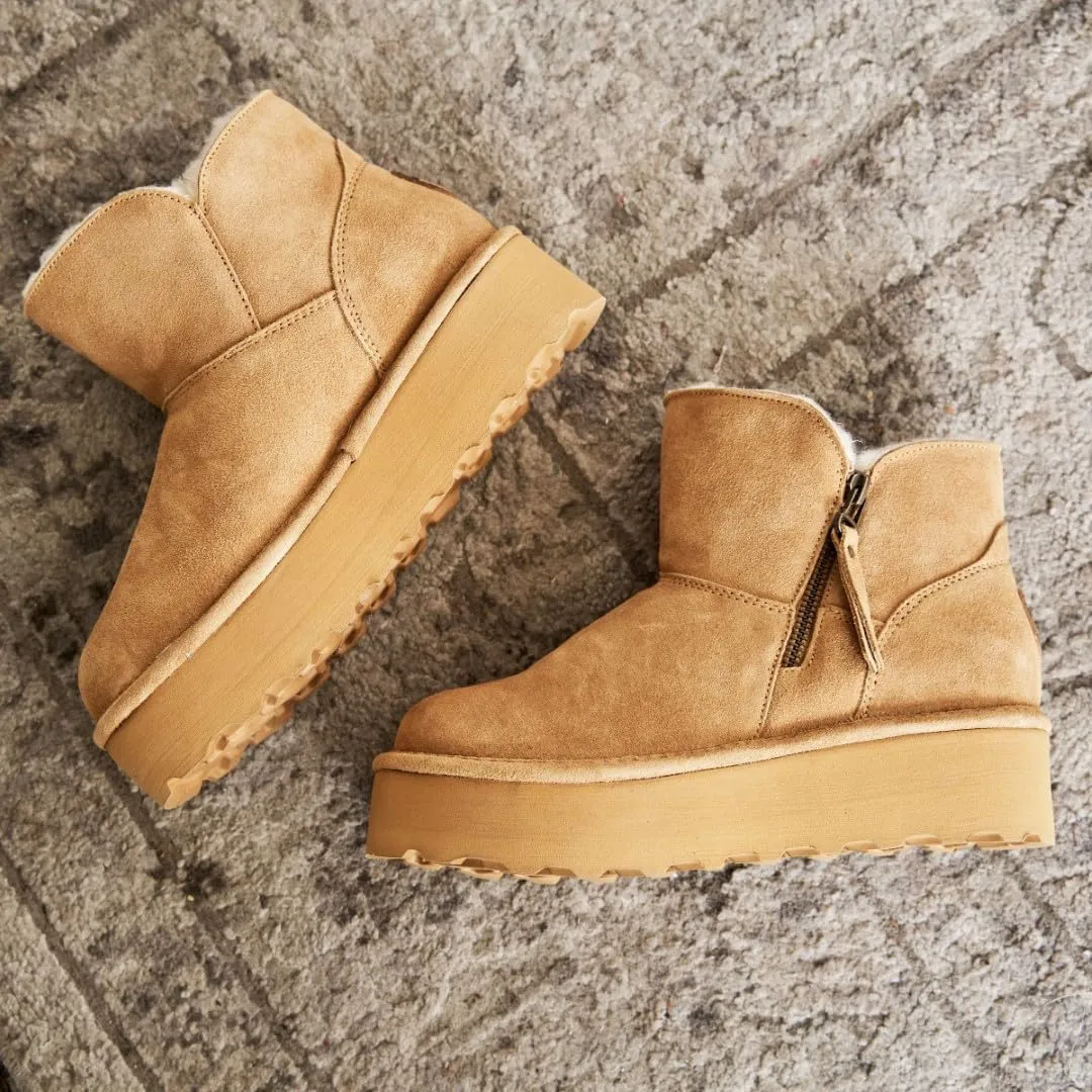 BEARPAW Women's Retro Maren Boot | Classic Suede Slip-On | Comfortable Winter Footwear | Multiple Colors & Sizes