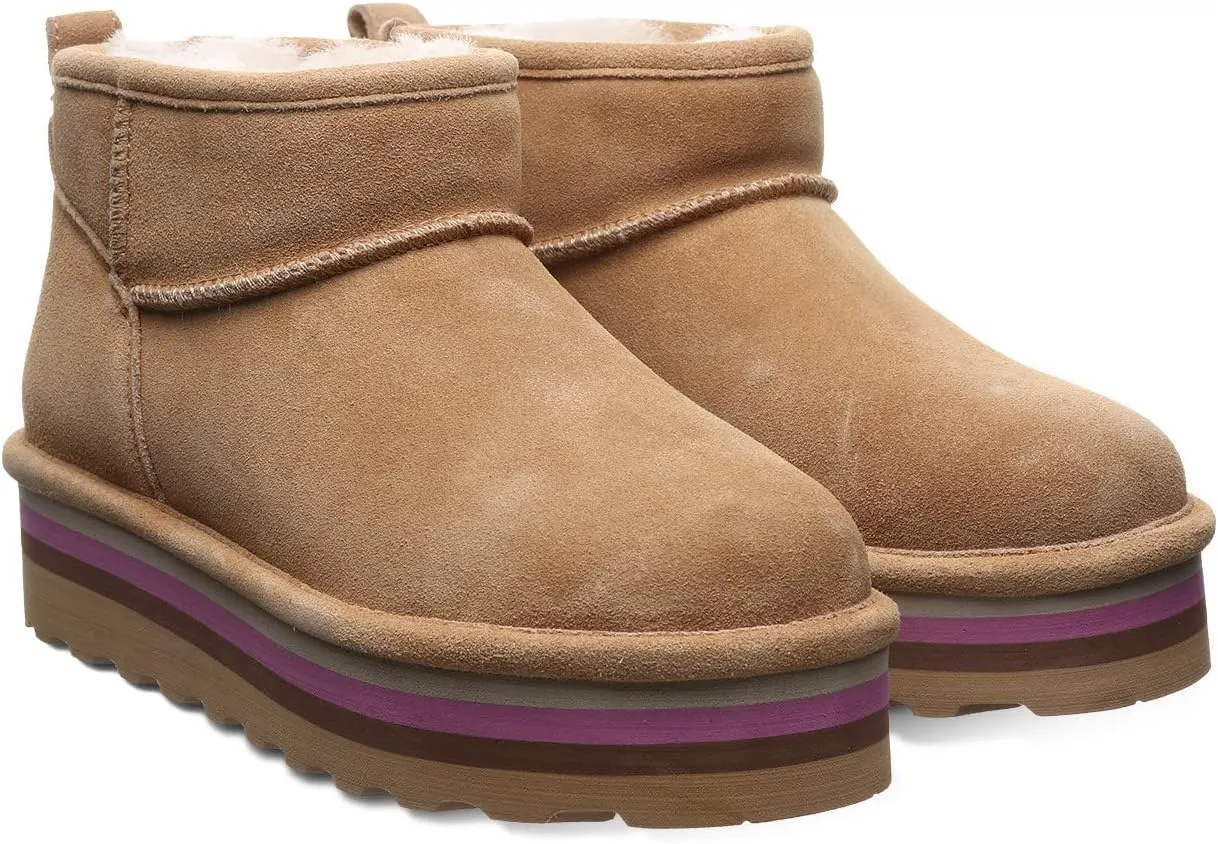 BEARPAW Women's Retro Shorty Boot | Women's Ankle Boot | Comfortable Winter Boot