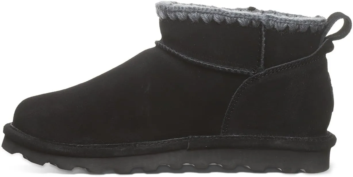BEARPAW Women's Shorty Crochet Multiple Colors | Women's Ankle Boot | Women's Slip On Boot | Comfortable Winter Boot
