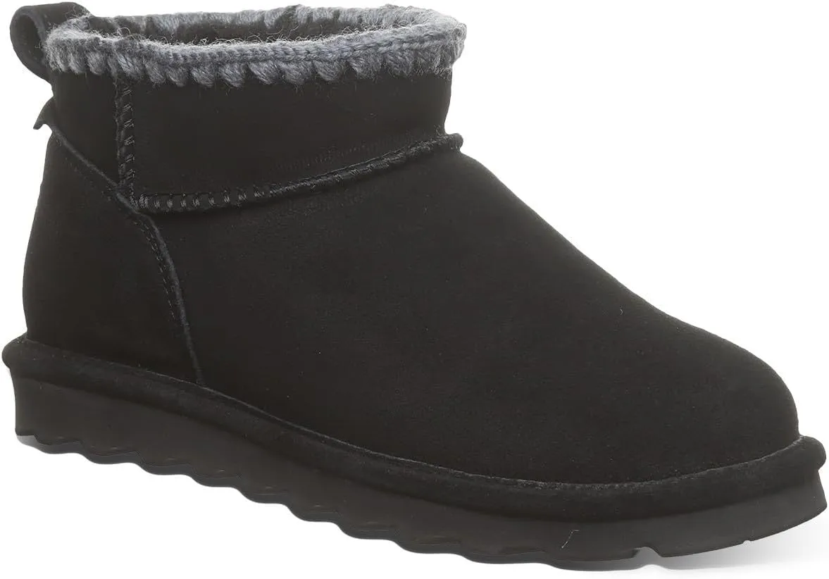 BEARPAW Women's Shorty Crochet Multiple Colors | Women's Ankle Boot | Women's Slip On Boot | Comfortable Winter Boot