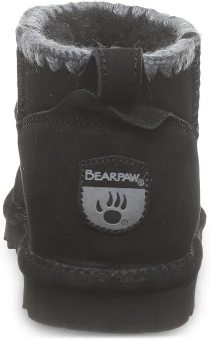 BEARPAW Women's Shorty Crochet Multiple Colors | Women's Ankle Boot | Women's Slip On Boot | Comfortable Winter Boot