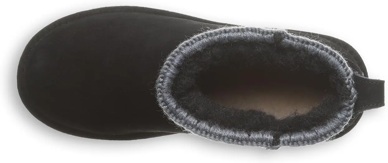 BEARPAW Women's Shorty Crochet Multiple Colors | Women's Ankle Boot | Women's Slip On Boot | Comfortable Winter Boot
