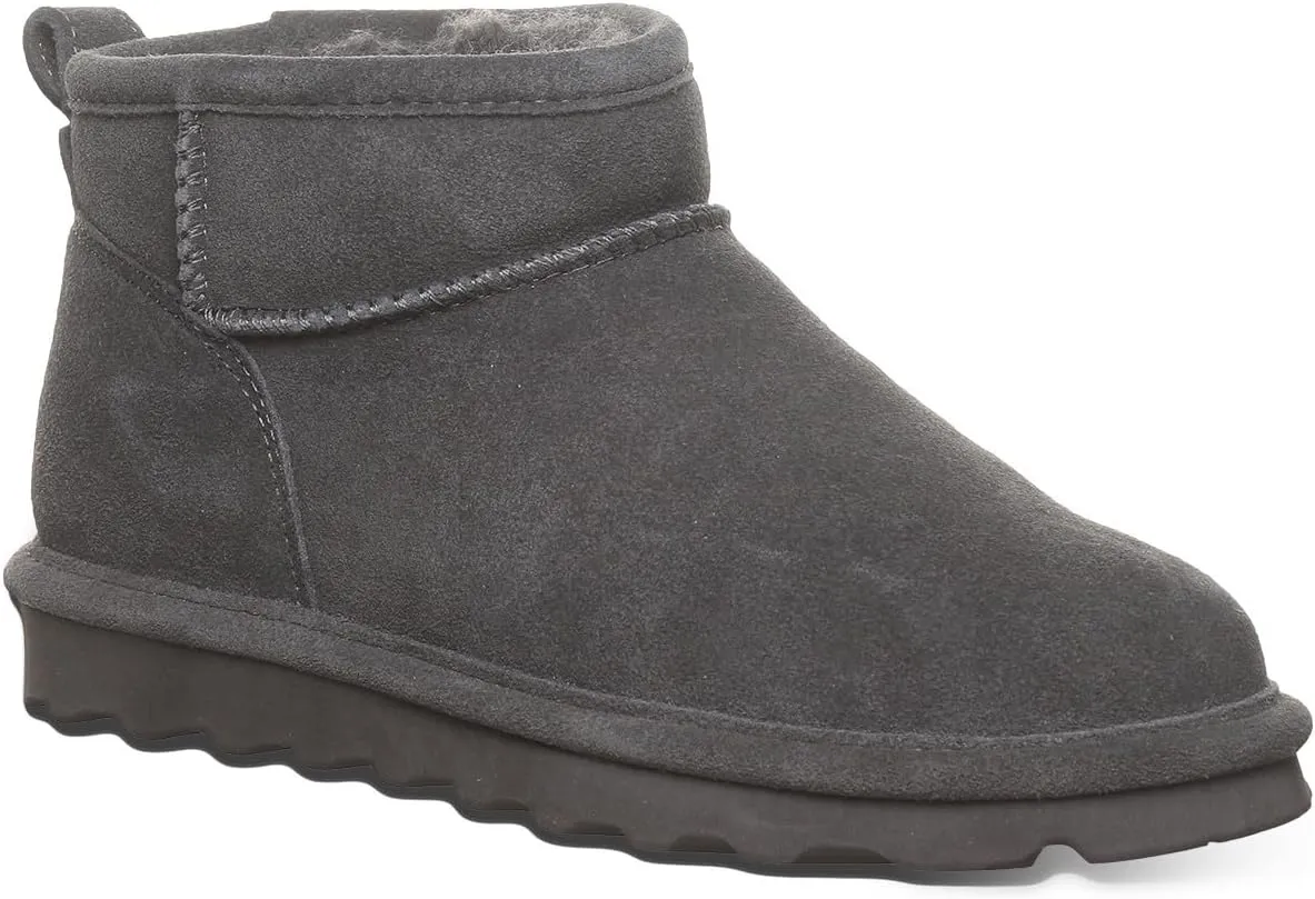 BEARPAW Women's Shorty Wide Multiple Colors | Women's Ankle Boot | Women's Slip On Boot | Comfortable Winter Boot