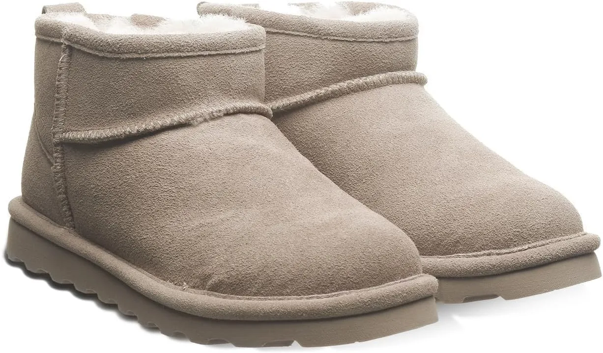 BEARPAW Women's Shorty Wide Multiple Colors | Women's Ankle Boot | Women's Slip On Boot | Comfortable Winter Boot