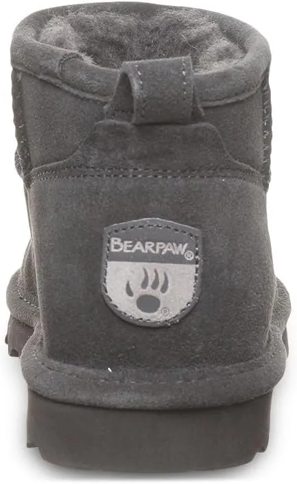 BEARPAW Women's Shorty Wide Multiple Colors | Women's Ankle Boot | Women's Slip On Boot | Comfortable Winter Boot