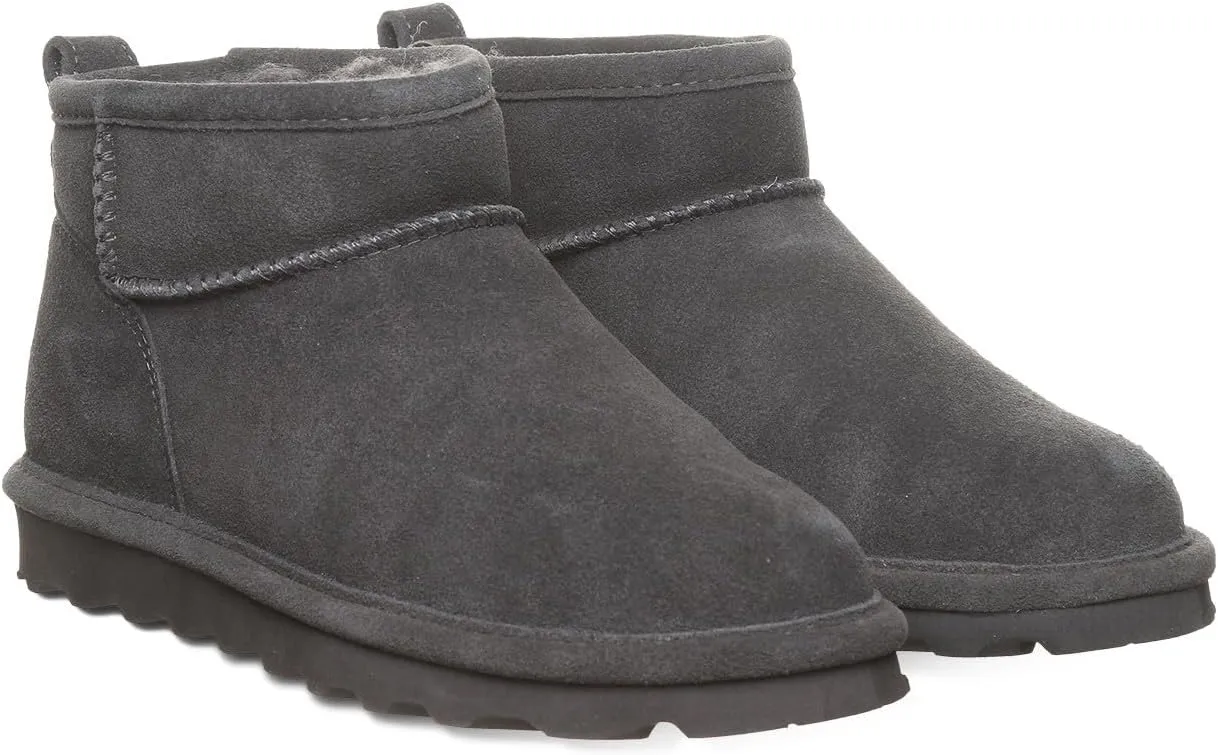 BEARPAW Women's Shorty Wide Multiple Colors | Women's Ankle Boot | Women's Slip On Boot | Comfortable Winter Boot