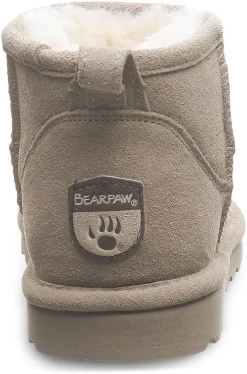BEARPAW Women's Shorty Wide Multiple Colors | Women's Ankle Boot | Women's Slip On Boot | Comfortable Winter Boot