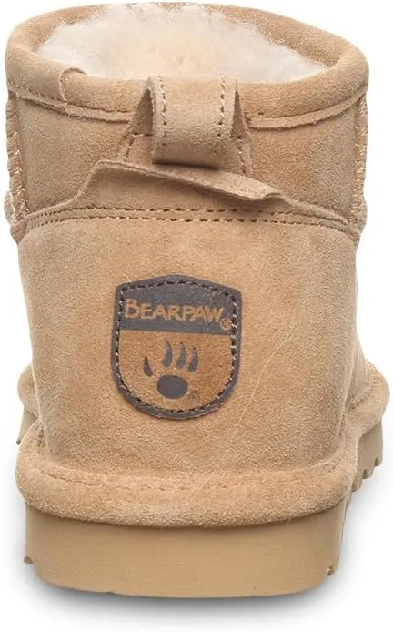 BEARPAW Women's Shorty Wide Multiple Colors | Women's Ankle Boot | Women's Slip On Boot | Comfortable Winter Boot