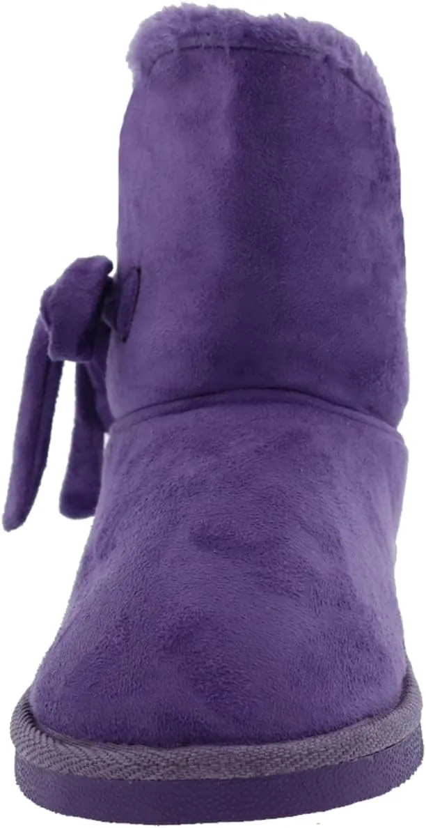 Bellini Ace Women's Short Microsuede Winter Boot With Bow