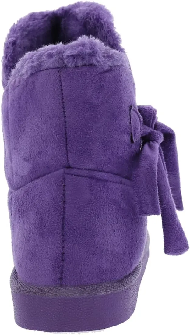 Bellini Ace Women's Short Microsuede Winter Boot With Bow