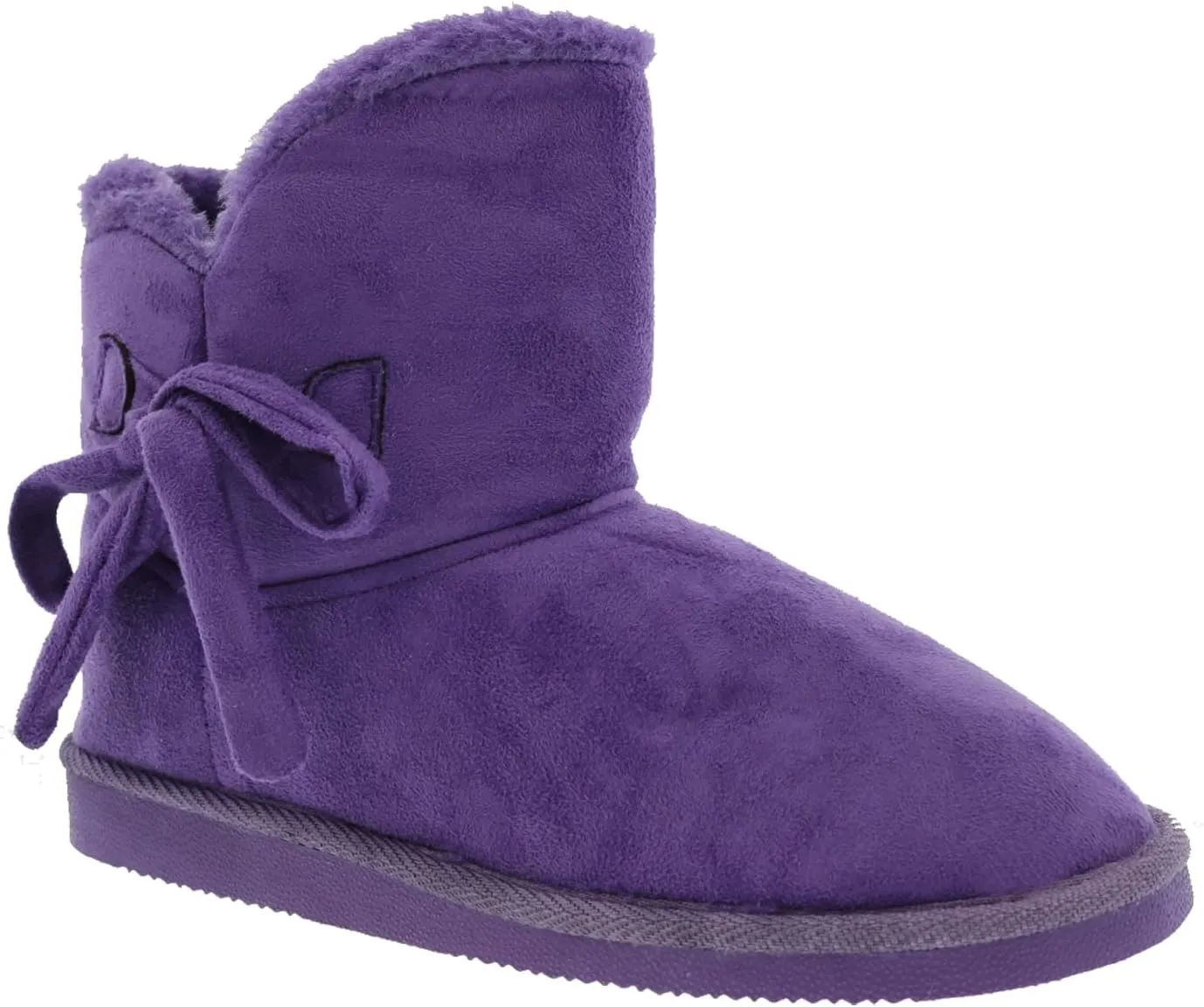 Bellini Ace Women's Short Microsuede Winter Boot With Bow