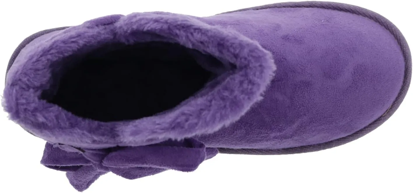 Bellini Ace Women's Short Microsuede Winter Boot With Bow