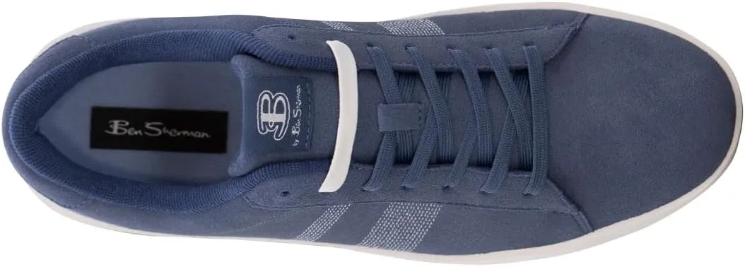 Ben Sherman Mens Boxwell Lace Up Sneakers Shoes Casual - Blue