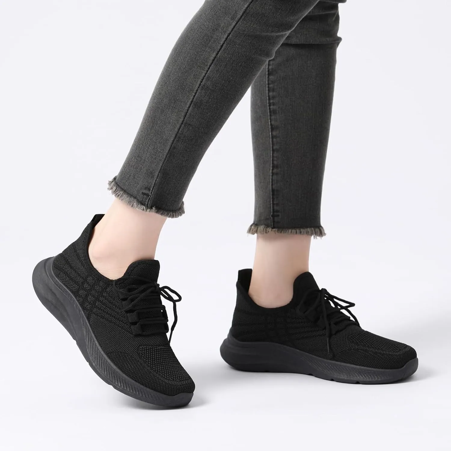 Bernal Walking Running Shoes for Women Mesh Upper Lightweight Casual Comfortable Shoes for Gym Travel Running Work