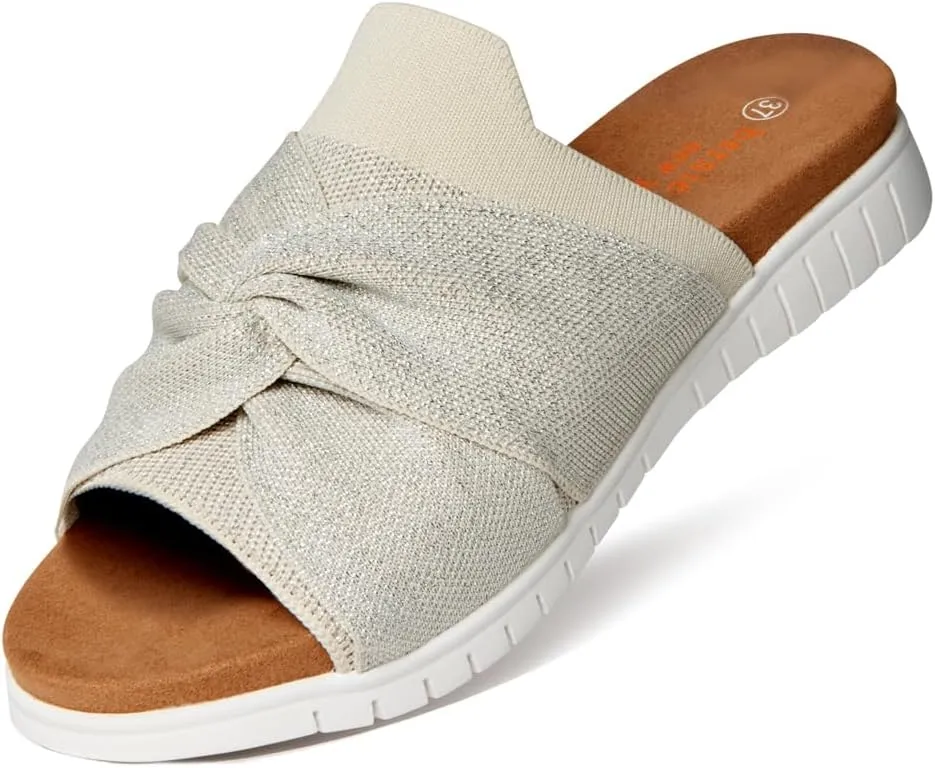 Bernie Mev Women's Twist Sandal with Bow Embellishment