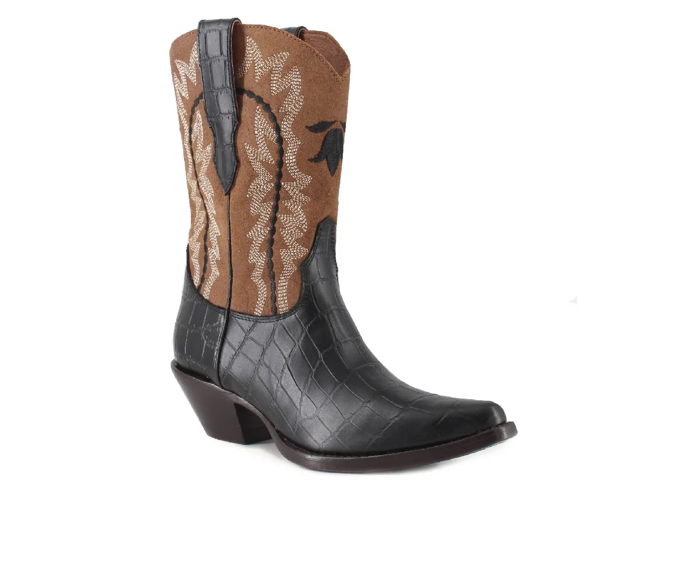 Bianca Leather Cowgirl Boots - Stylish & Comfortable by Buck & Brana
