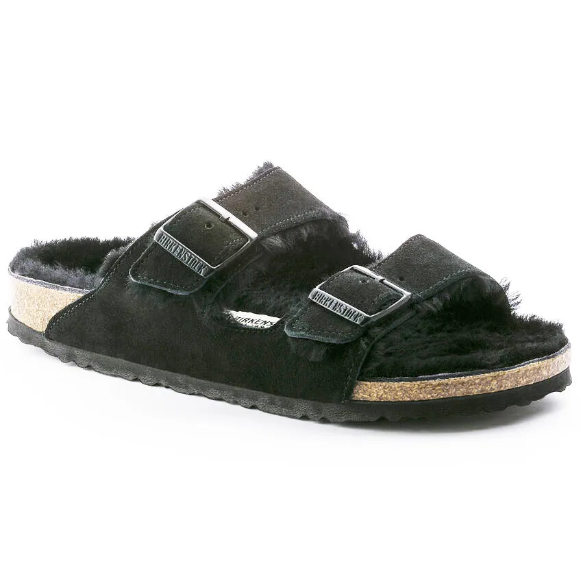 Birkenstock Arizona Shearling black suede/black shearling