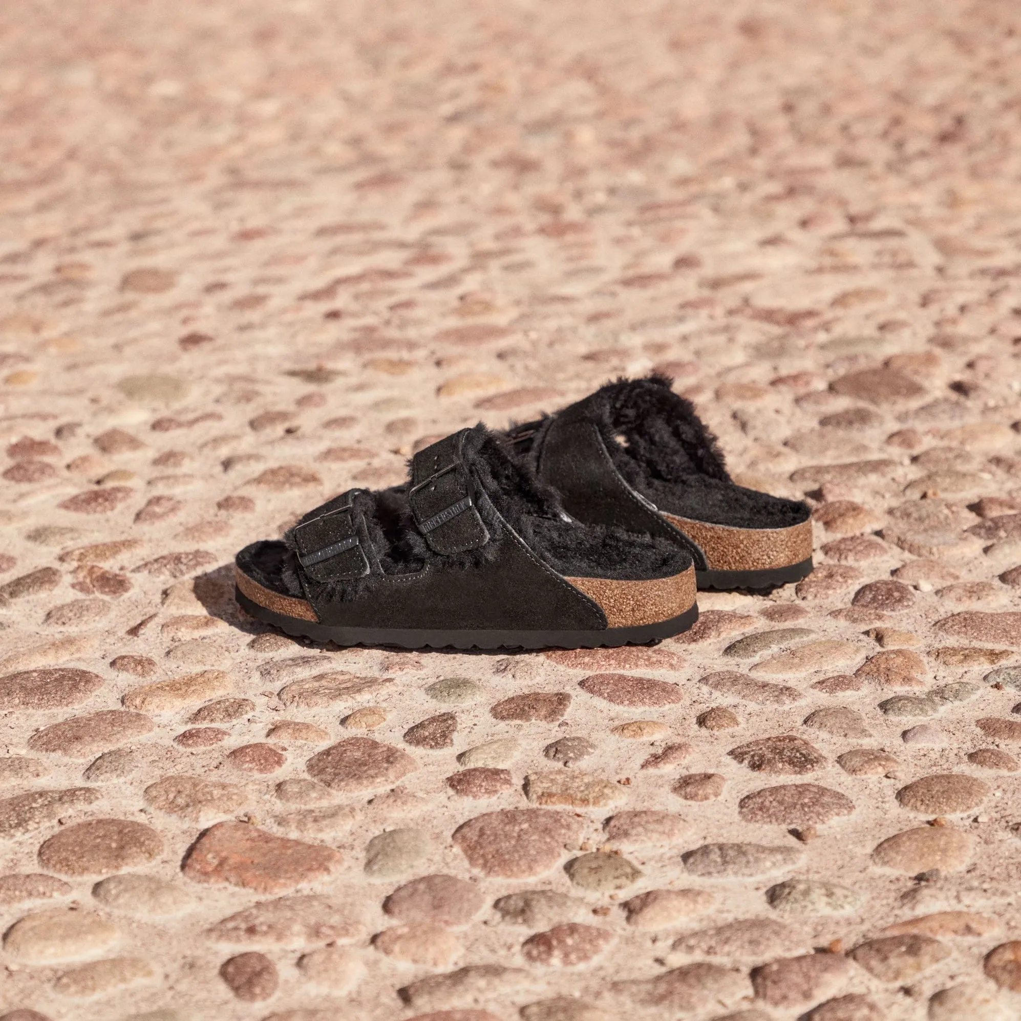 Birkenstock Arizona Shearling black suede/black shearling