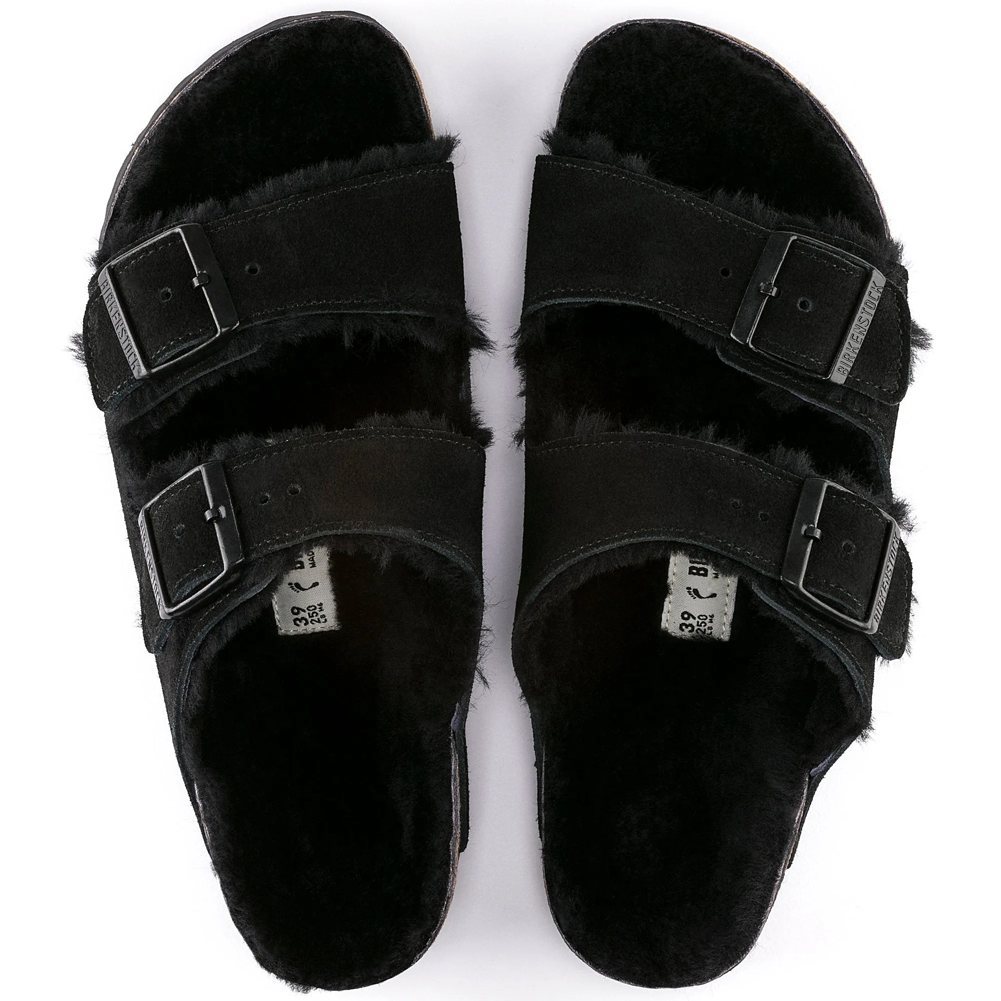 Birkenstock Arizona Shearling black suede/black shearling