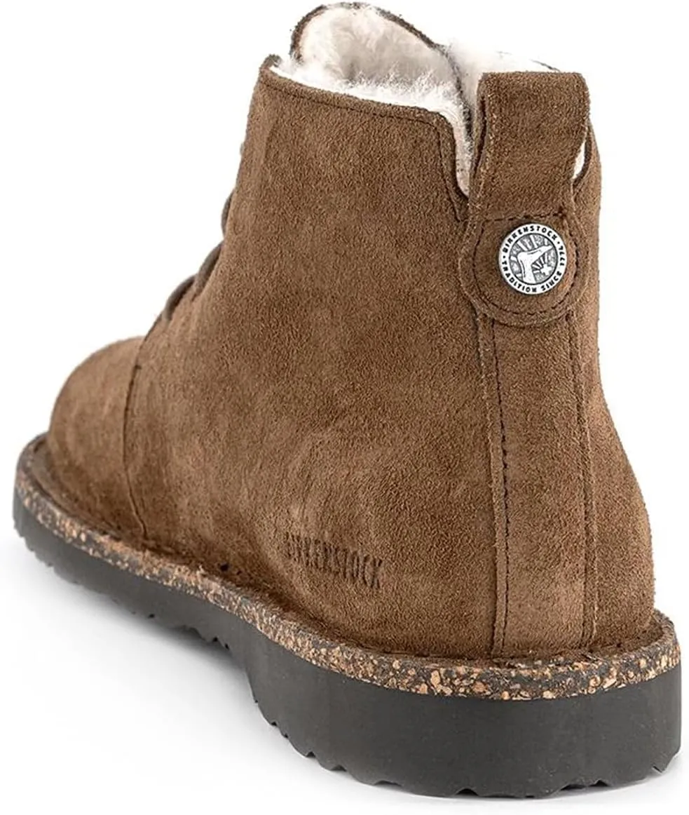 Birkenstock Women's Uppsala Mid Lace-up Shearling-Suede Chukka Boot