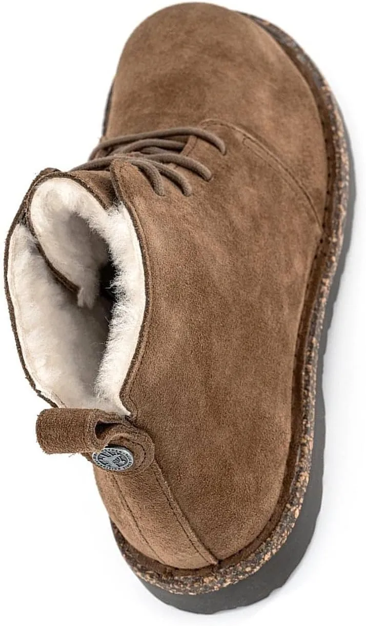 Birkenstock Women's Uppsala Mid Lace-up Shearling-Suede Chukka Boot