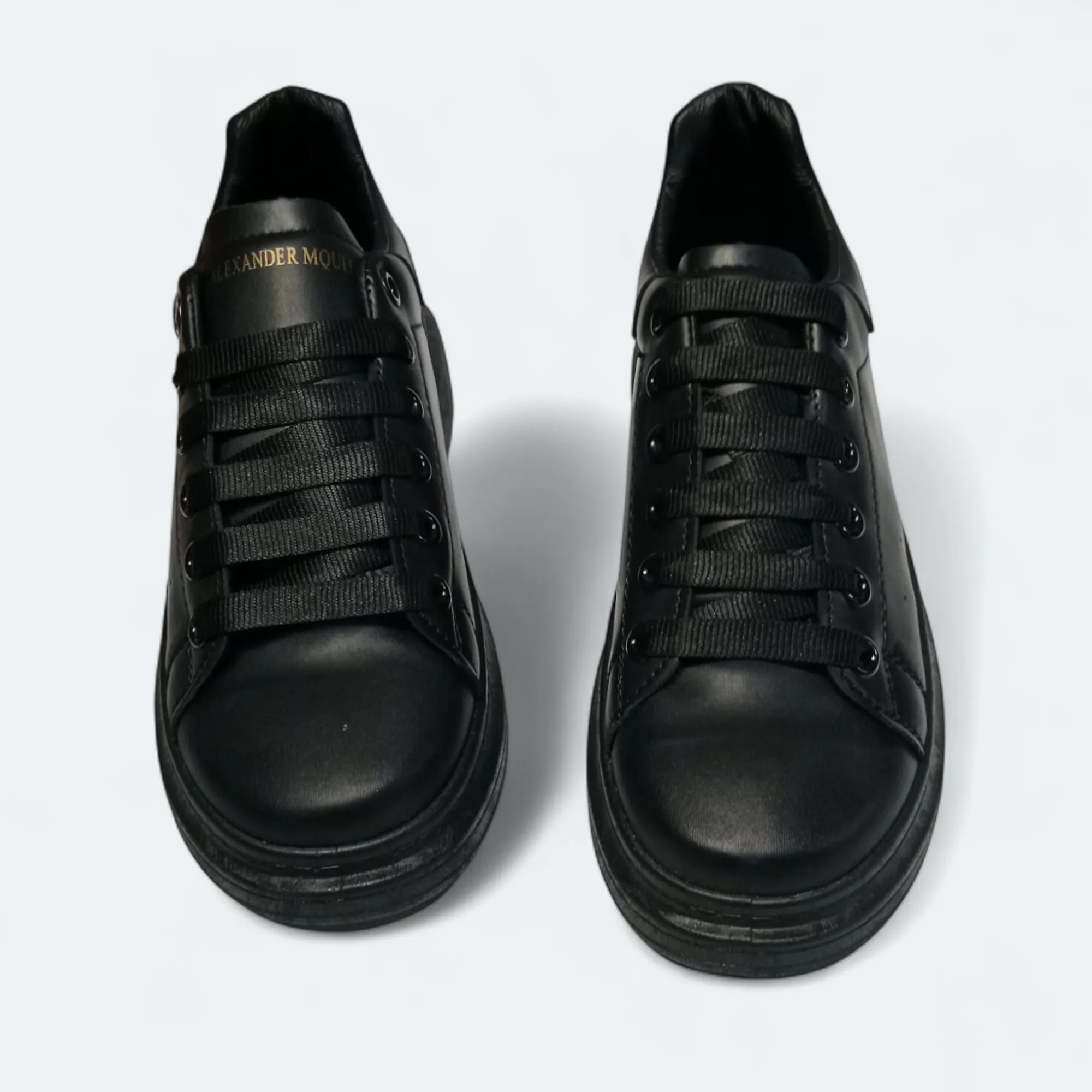 Black Alexander Sneakers shoes| High sole black sneakers