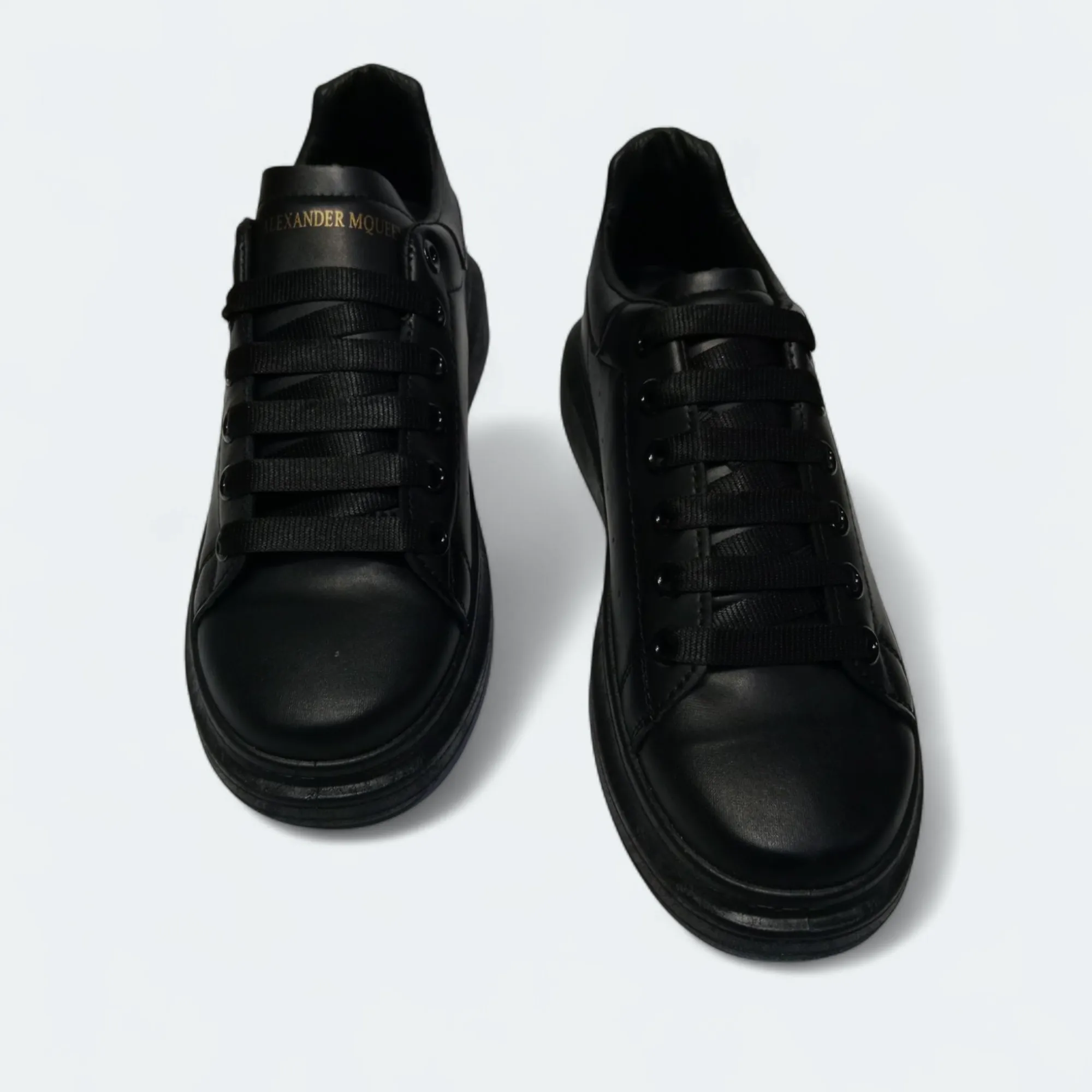 Black Alexander Sneakers shoes| High sole black sneakers