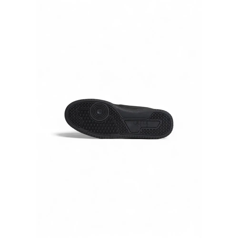 Black Artificial Leather Sneaker