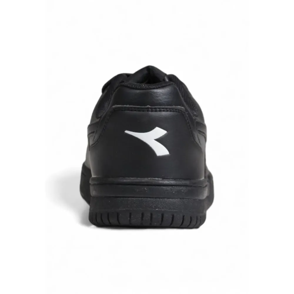 Black Artificial Leather Sneaker