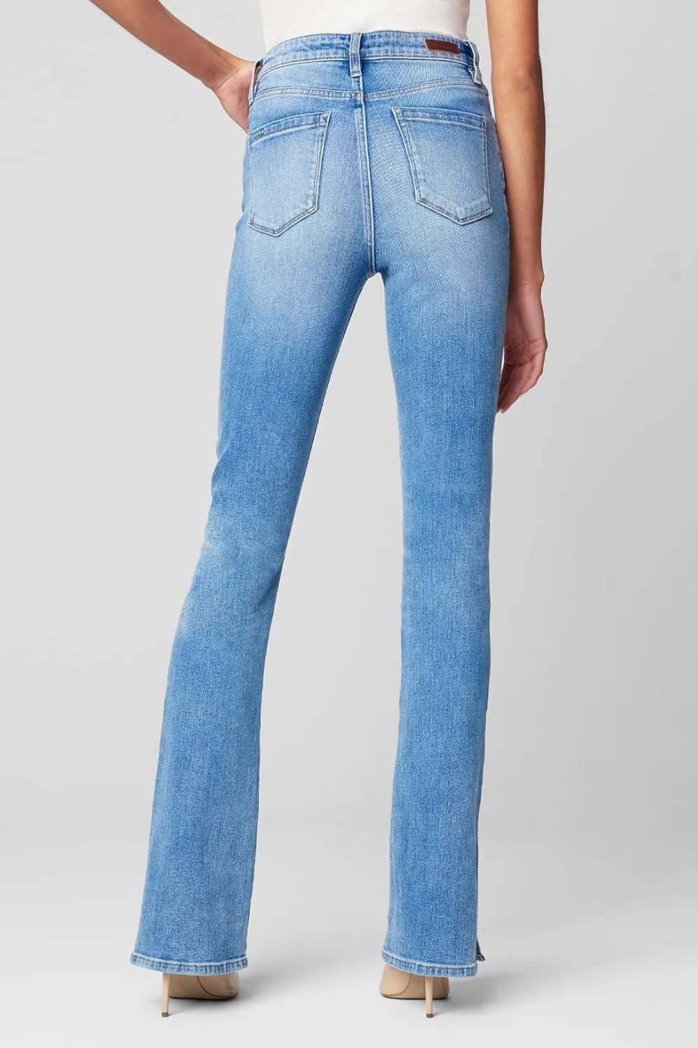 [BLANKNYC] Womens High Rise Mini Boot Cut Five Pocket Jeans, Stylish & Trendy Pants