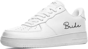 Bride Sneakers for Wedding Day, Honeymoon, Reception, Women's White Wedding Sneakers, Bridal Comfort Shoes