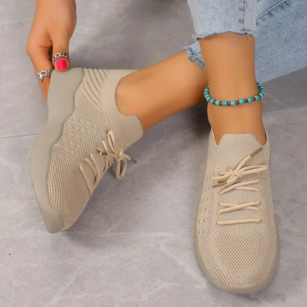 Calina™ Everyday - Flat-rate discount Touch-sensitive Breathable Sneaker