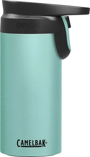 CamelBak Forge Flow Coffee & Travel Mug, Insulated Stainless Steel - Non-Slip Silicon Base - Easy One-Handed Operation - 12oz, Coastal