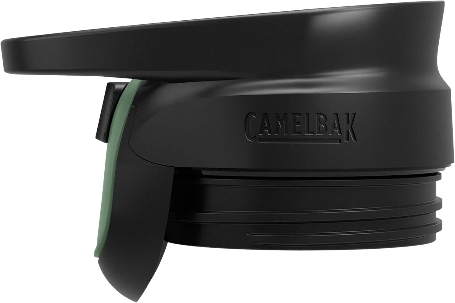CamelBak Forge Flow Coffee & Travel Mug, Insulated Stainless Steel - Non-Slip Silicon Base - Easy One-Handed Operation - 12oz, Moss