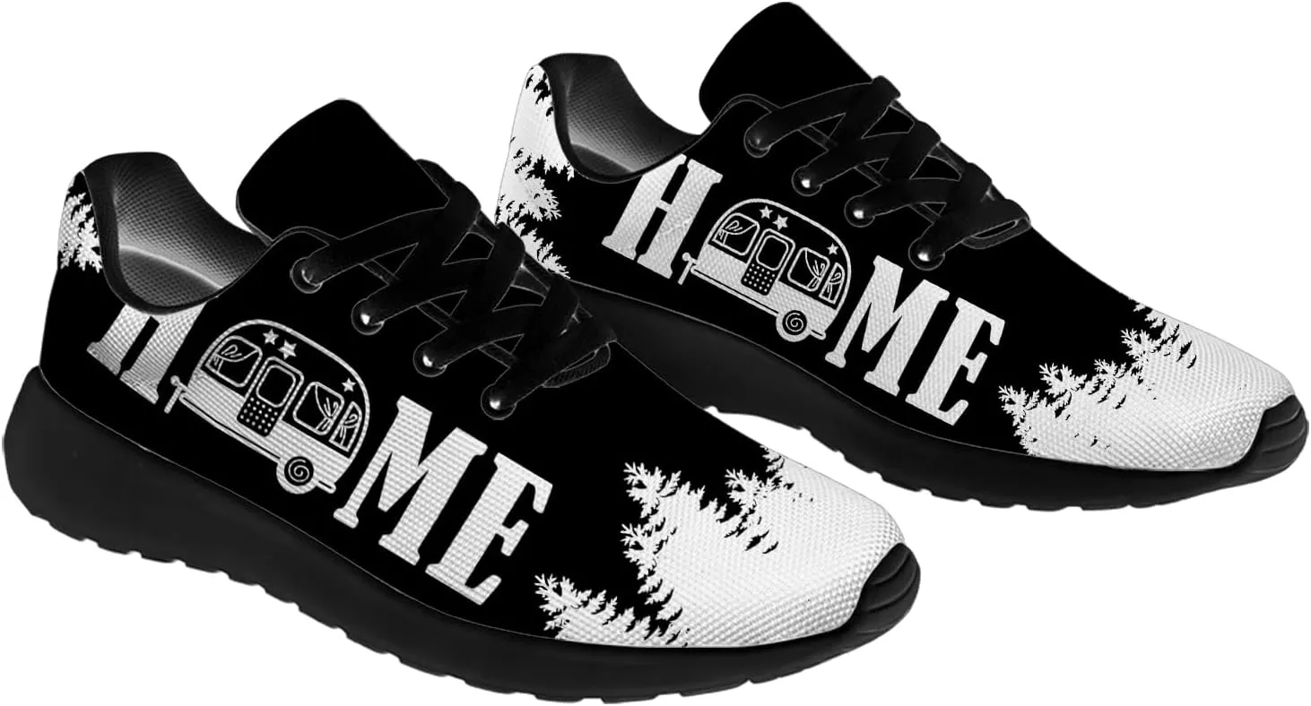Camper Shoes for Women Men Running Shoes Walking Sneakers Black Tennis Shoes Gifts for Women Men