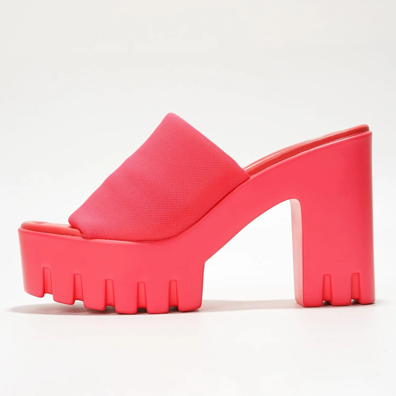 Cape Robbin Women's Round Toe Platform Sandals - Comfortable Block Heel Slip-On Summer Sandals (Echoya)