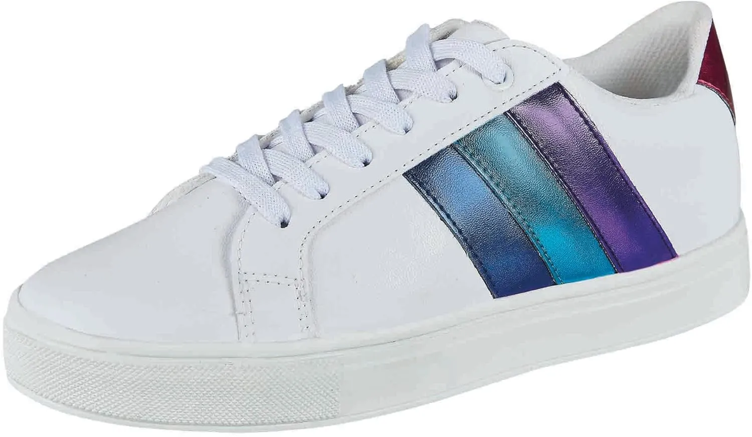 CASTALIA White Tennis Shoes Women, Stylish, Comfortable, Casual, Womens Walking Sneakers. Non-Slip Sole.