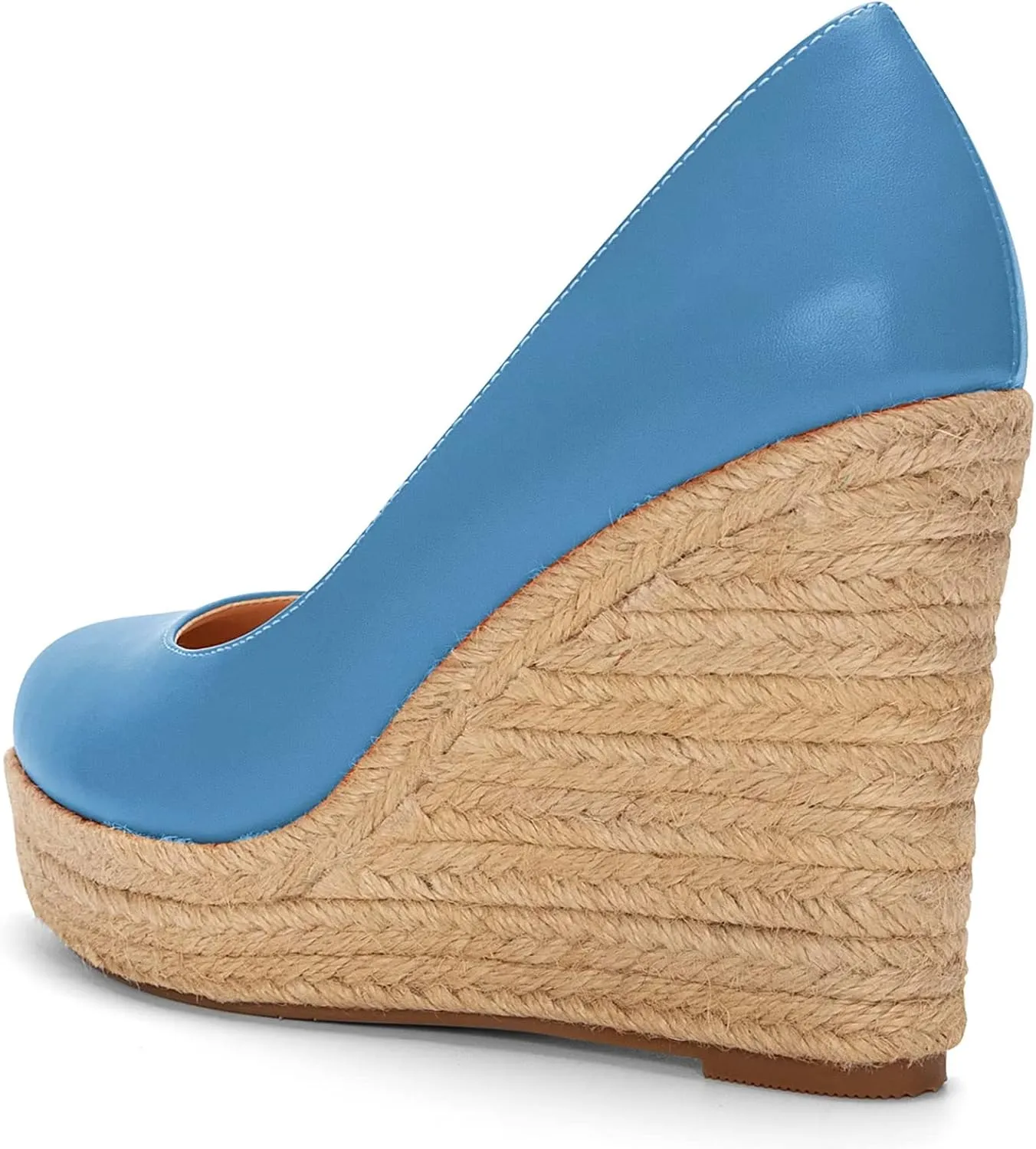 Castamere Women High Heel Wedge Platform Round Toe Pumps Slip-on Classic Cute Office Shoes