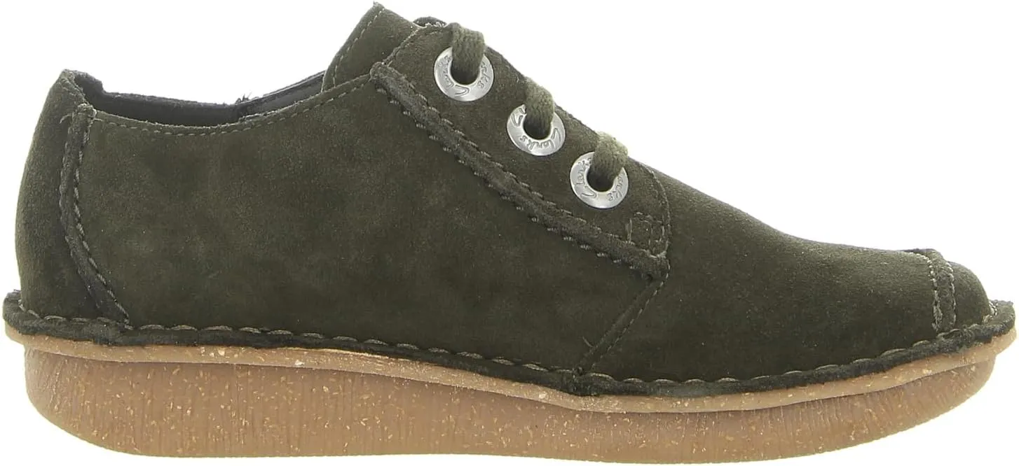 Clarks Funny Dream Women's Sneakers, Funny Dream Suede Leather, Antibacterial, Odor Resistant, Breathable